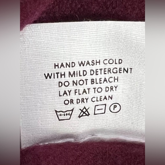 Lingua Franca Crewneck Cashmere Sweater Size XS Burgundy Luxury - Picture 8 of 9